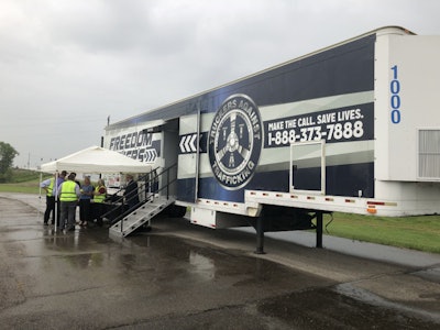 Truckers Against Trafficking Mobile Freedom Drivers trailer