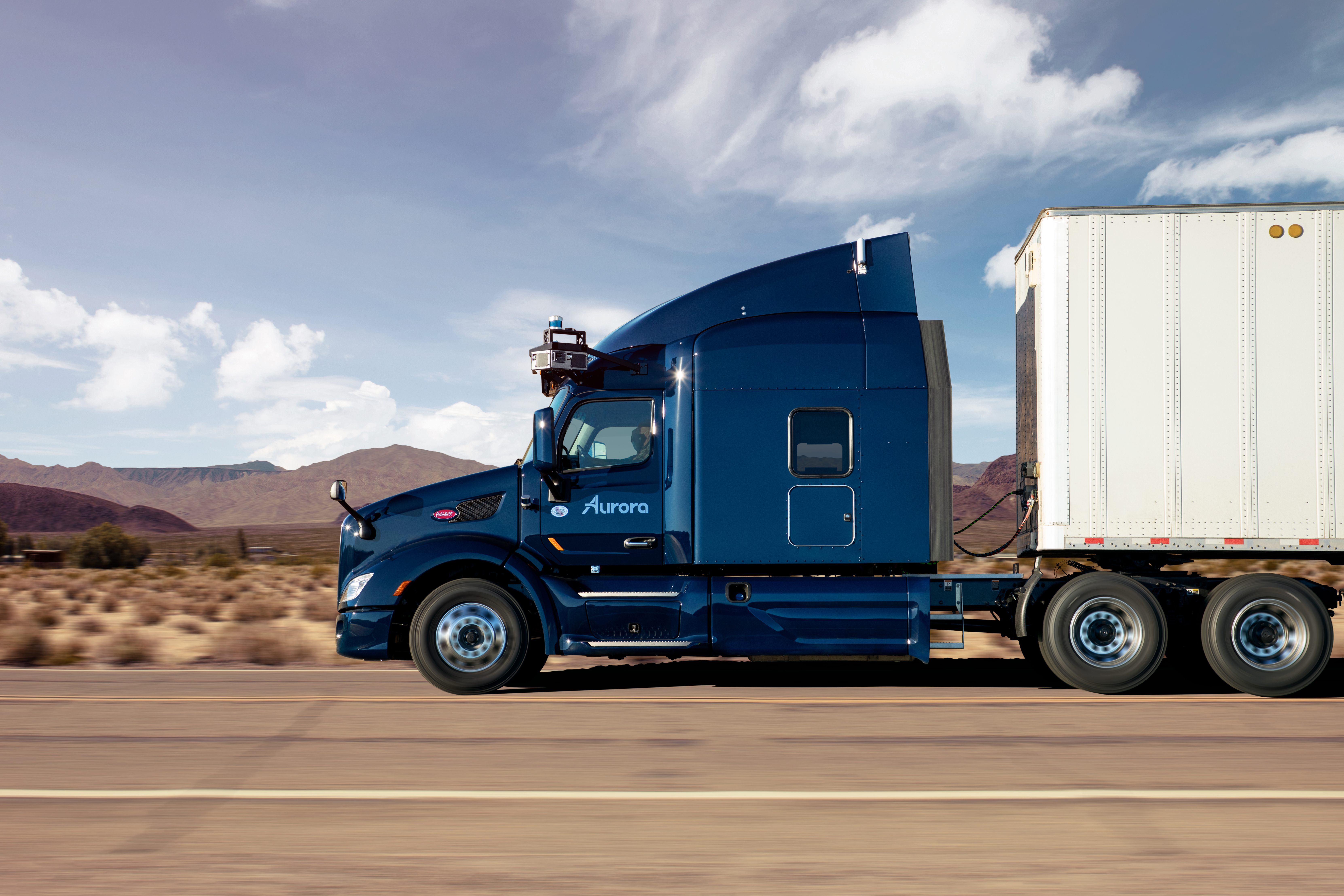 Aurora autonomous tractor-trailer