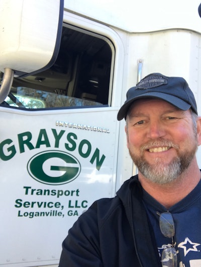 Scott Donaldson with his truck