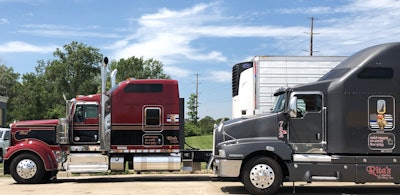 The Wilson's trucks, together