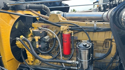 Engine in Craig Stewart's 1971 Peterbilt 359