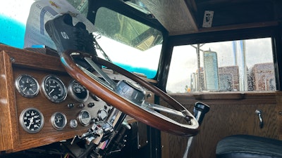 Interior of Craig Stewart's 1971 Peterbilt 359