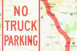 Georgia, I-75 corridor parking desert illustration