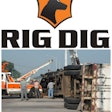 RigDig logo with rollover crash image