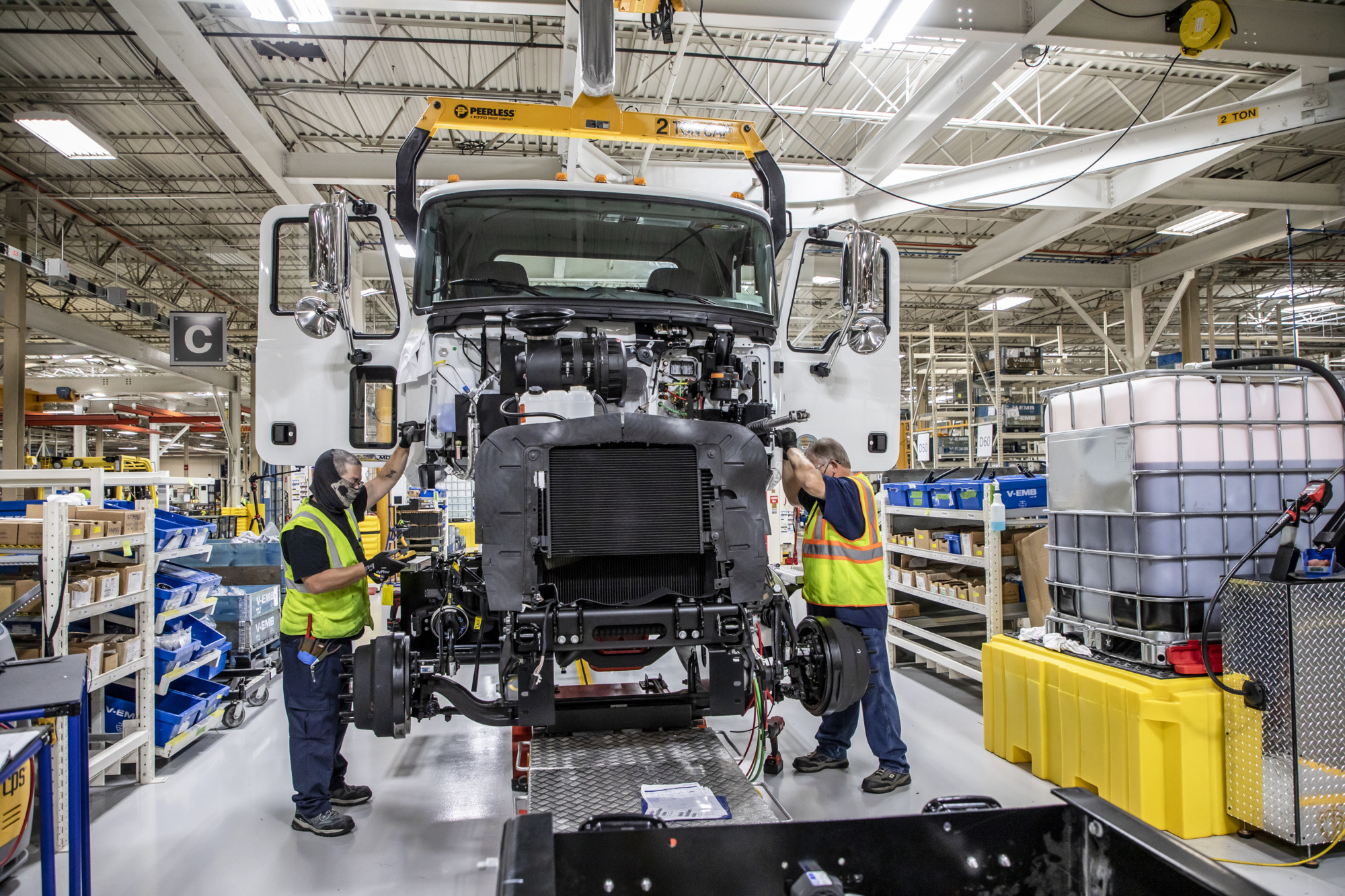 Mack MD Series production line
