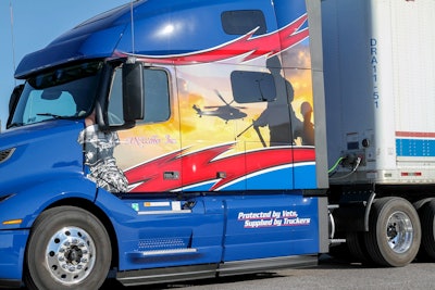 A.N. Webber patriotic truck