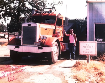 Vic Landrum and the 1966 281 when it pulled dumps