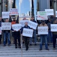 The shutdown today hasn't been the only protest event this year to call for greater enforcement of so-called 'transparency' regulations for brokers (49 CFR 371.3), illustrated by many of these signs from a rally this past May in D.C., covered at this link.