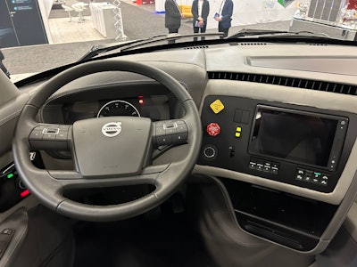 Inside the Volvo Super Truck cab