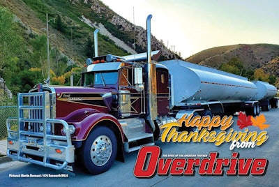 Martin Herman's 1970 narrow-nose KW W925 and thanksgiving message