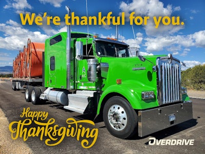 Ken Brodeur's KW and a Thanksgiving message from Overdrive