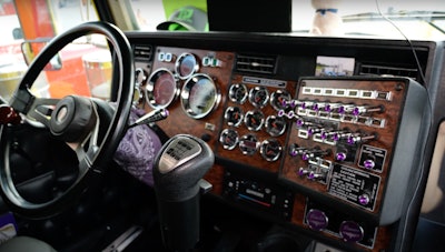 Interior of Michael Gerber's 1999 Kenworth W900