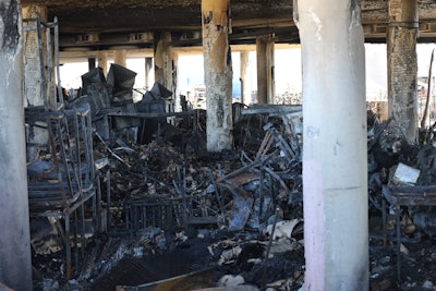 I-10 fire damage in Los Angeles