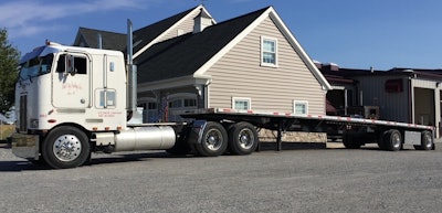 C.J. Donovan's 1984 Peterbilt 362 before restoration