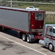 C.J. Donovan's 1984 Peterbilt 362 and 2023 Great Dane