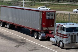 C.J. Donovan's 1984 Peterbilt 362 and 2023 Great Dane