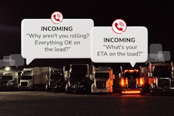 Illustration of incoming calls to truckers overnight asking for load status
