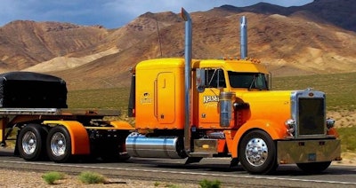 Ron Kelsey's 1981 Peterbilt 359, “Sunrise Express”