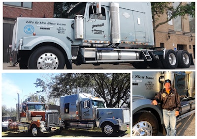 Jay Hosty and his trucks, collage
