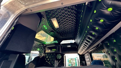 Interior of Cody Davis' 2022 Kenworth W900L