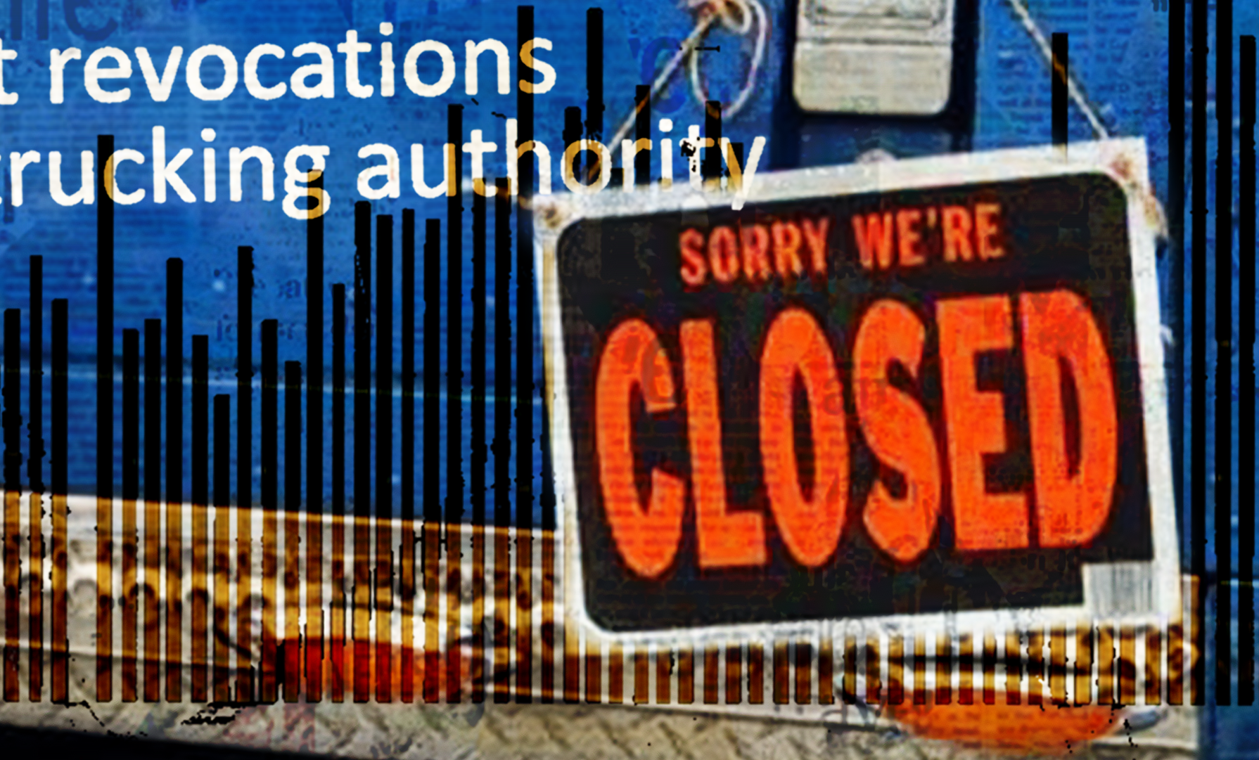 Revocations Sorry We're Closed Sign