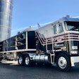 1985 Kenworth K100 and 2023 Eby grain hopper