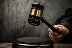 Judge with gavel