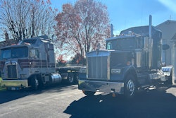 Elam Martin's 1985 Kenworth K100 and 1989 W900B