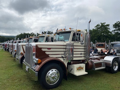 Patterson Farms' fleet of Peterbilt 379s