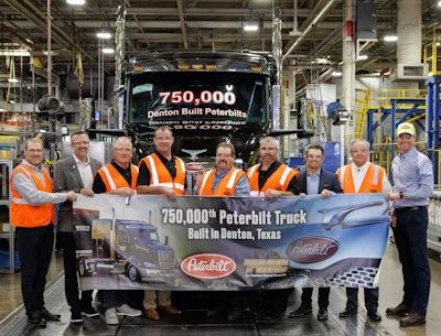 Peterbilt Denton 750,000th truck