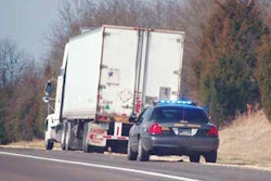 truck pulled over at roadside