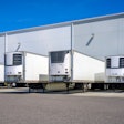 reefer trailers at dock