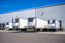 reefer trailers at dock