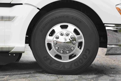 tire on semi truck