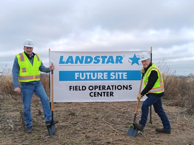 Landstar groundbreaking in Crawfordsville, Indiana