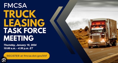 FMCSA Truck Leasing Task Force announcement collage