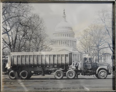 Kevin Hylton's 1975 Brockway U360 in Washington, D.C., in 1975