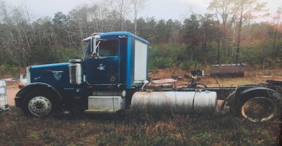 The 1988 Peterbilt before the custom restoration