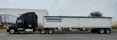 2014 Freightliner Cascadia and Oakley hopper