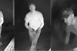 Have you seen this person? It's the suspected Ice Pick Bandit, as captured on one victim's cameras.