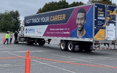 Carroll Community College training truck