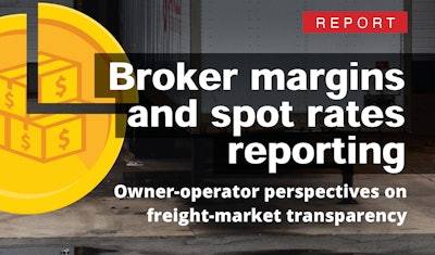 Lead image -- broker margins and spot rates report survey results