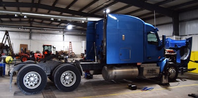 2014 Peterbilt 579 prepped for overhaul