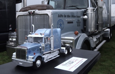 Model of Jay Hosty's 2006 Western Star, and the real thing