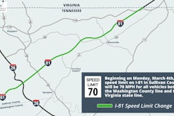I-81 speed limit update map