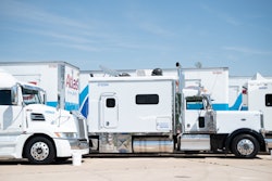 Atlas Van Lines truck show featuring big-bunk trucks