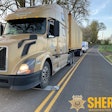 Overweight truck on mobile scales in Oregon