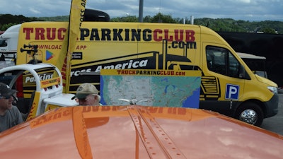 Truck Parking Club van at truck show