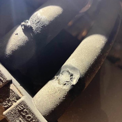 melted hose