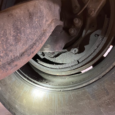 grease leak on brakes